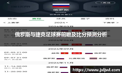 俄罗斯与捷克足球赛前瞻及比分预测分析